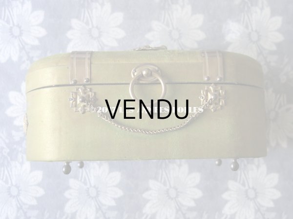 画像5: 19世紀 アンティーク ナポレオン3世時代 お菓子箱 薔薇のガーランド 木箱 ドラジェ & チョコレート  (5)