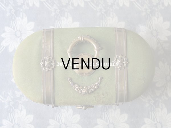 画像3: 19世紀 アンティーク ナポレオン3世時代 お菓子箱 薔薇のガーランド 木箱 ドラジェ & チョコレート  (3)