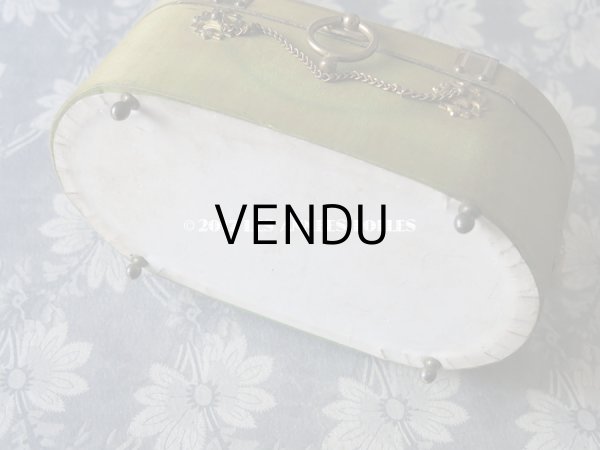 画像4: 19世紀 アンティーク ナポレオン3世時代 お菓子箱 薔薇のガーランド 木箱 ドラジェ & チョコレート  (4)