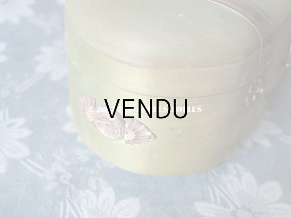 画像8: 19世紀 アンティーク ナポレオン3世時代 お菓子箱 薔薇のガーランド 木箱 ドラジェ & チョコレート  (8)