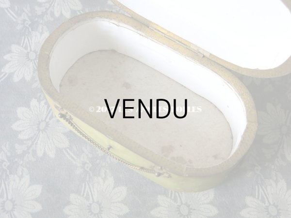 画像10: 19世紀 アンティーク ナポレオン3世時代 お菓子箱 薔薇のガーランド 木箱 ドラジェ & チョコレート  (10)