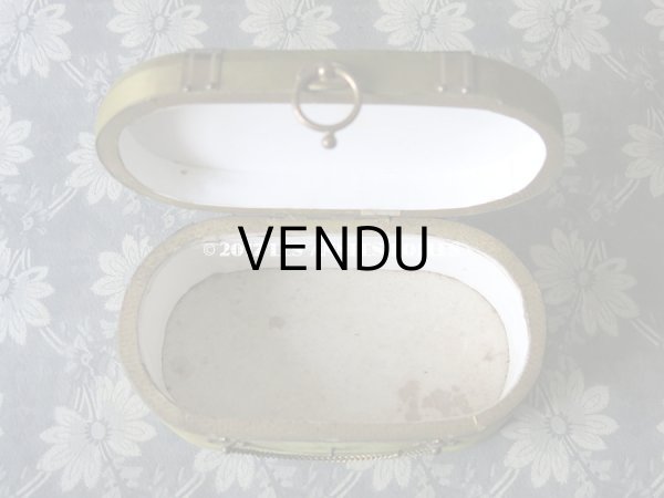 画像9: 19世紀 アンティーク ナポレオン3世時代 お菓子箱 薔薇のガーランド 木箱 ドラジェ & チョコレート  (9)