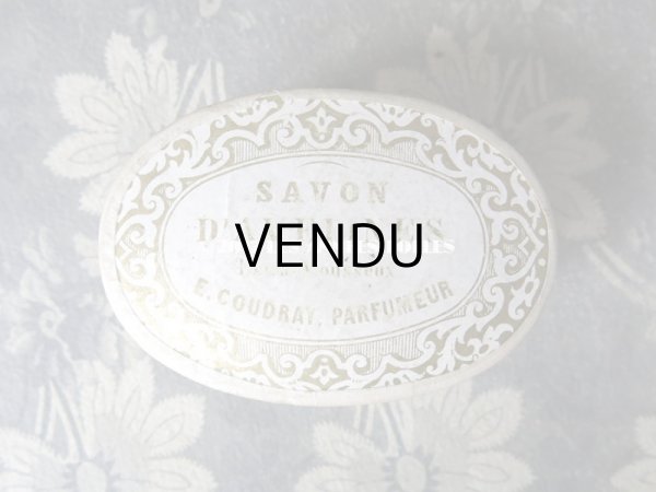 画像2: 19世紀 アンティーク ソープボックス SAVON D'AVELINES - E.COUDRAY PARIS - (2)