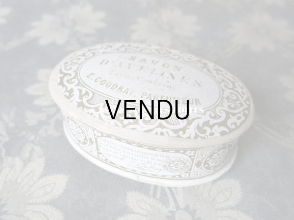 画像4: 19世紀 アンティーク ソープボックス SAVON D'AVELINES - E.COUDRAY PARIS - (4)