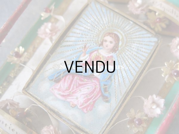 画像6: 19世紀 アンティーク ルリケール　聖遺物のガラスフレーム  聖人の遺品 (6)