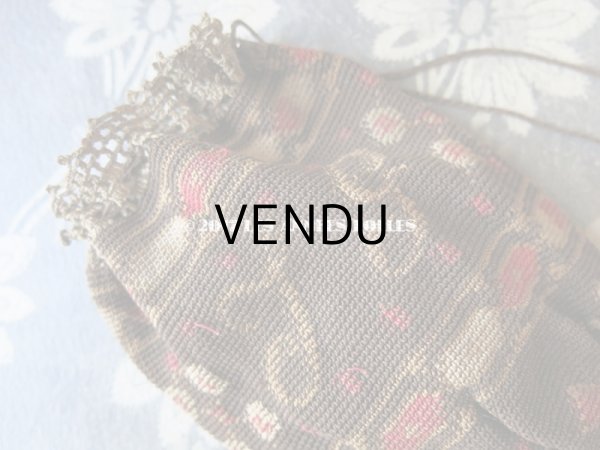 画像6: 19世紀末 アンティーク  オモニエール イニシャル入り  (6)