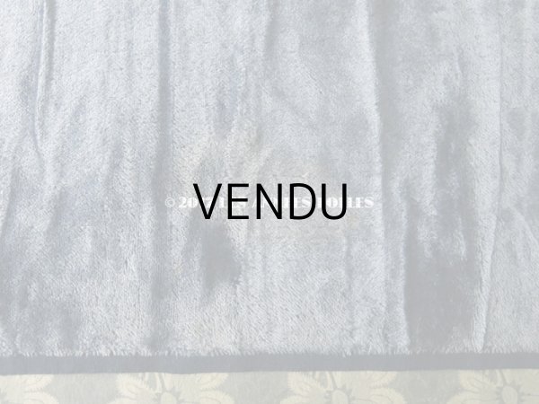 画像6: 19世紀末 アンティーク ファブリック シルク製 ベルベット サックスブルー　 (6)