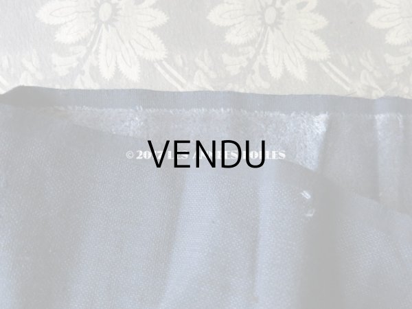 画像3: 19世紀末 アンティーク ファブリック シルク製 ベルベット サックスブルー　 (3)