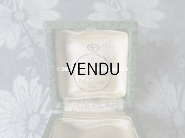 画像6: アンティーク ジュエリーボックス 金彩入り グリーン (6)