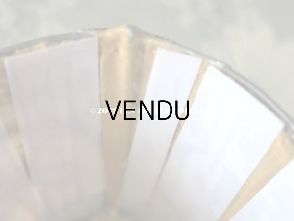 画像4: 19世紀末 アンティーク ロココ調 小さな ランプシェード 淡い山吹色 (4)