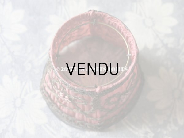 画像7: 19世紀末 アンティーク ロココ調 小さな ランプシェード アンティークローズ (7)