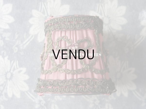 画像3: 19世紀末 アンティーク ロココ調 小さな ランプシェード アンティークローズ (3)