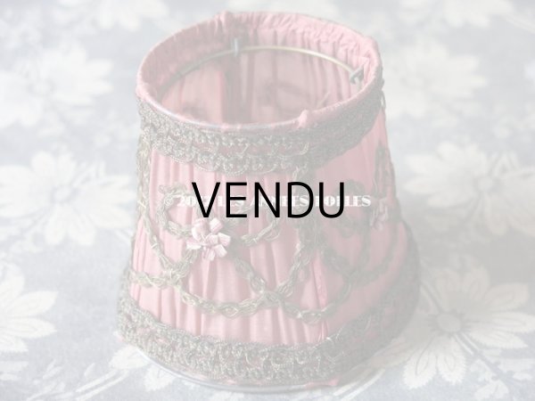 画像8: 19世紀末 アンティーク ロココ調 小さな ランプシェード アンティークローズ (8)