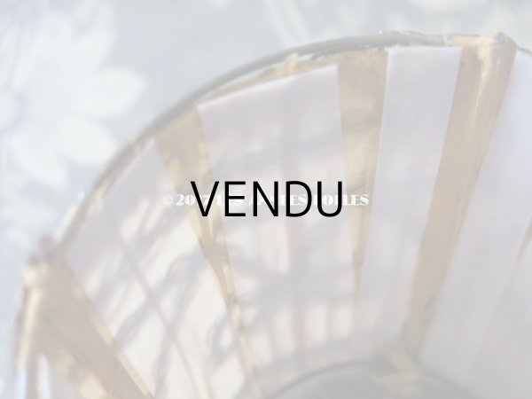 画像5: 19世紀末 アンティーク ロココ調 小さな ランプシェード 淡い山吹色 (5)