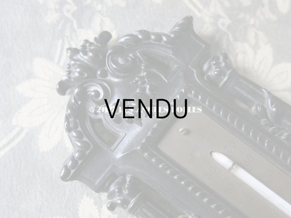 画像4: 19世紀 アンティーク ナポレオン3世 木製 温度計 (4)