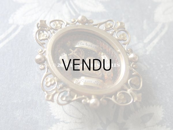 画像3: 【 2017クリスマスセール対象外 】 19世紀 アンティーク ルリケール　聖遺物のペンダント　クロス＆ハート 聖人の遺品 (3)