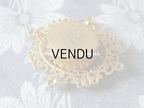 画像3: 19世紀 アンティーク ルリケール　聖遺物のペンダント　ラインストーン 聖人の遺品 (3)