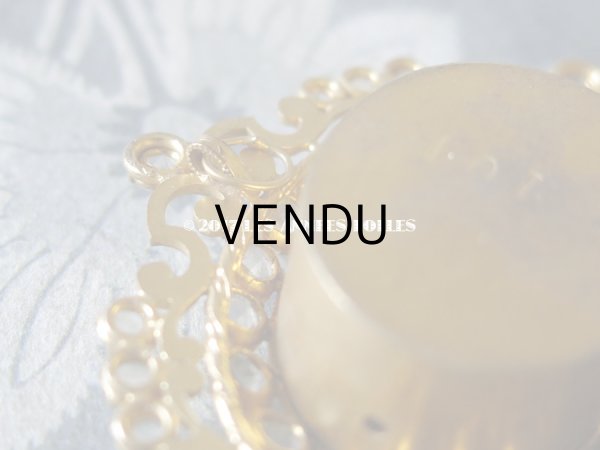 画像4: 19世紀 アンティーク ルリケール　聖遺物のペンダント　ラインストーン 聖人の遺品 (4)