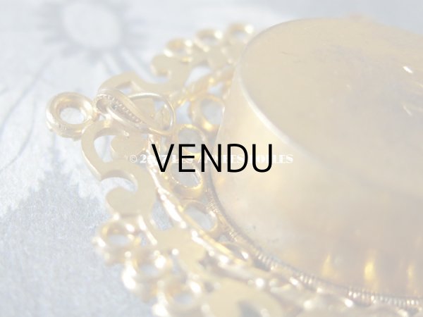 画像5: 19世紀 アンティーク ルリケール　聖遺物のペンダント　ラインストーン 聖人の遺品 (5)