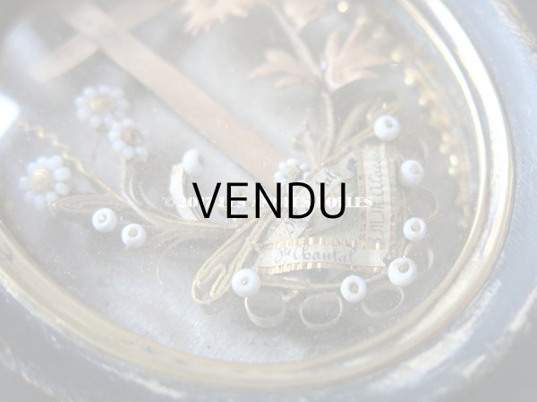 画像5: 19世紀 アンティーク ルリケール　聖遺物のガラスフレーム  聖人の遺品 (5)