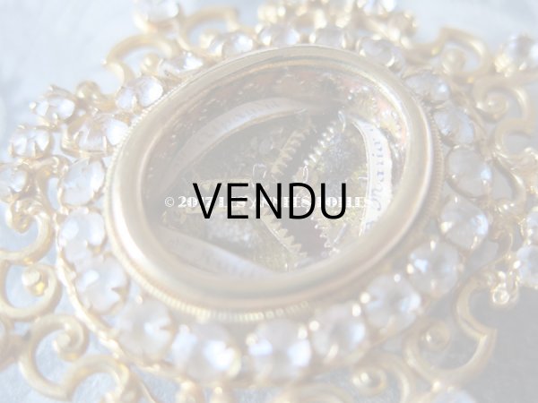 画像7: 19世紀 アンティーク ルリケール　聖遺物のペンダント　ラインストーン 聖人の遺品 (7)