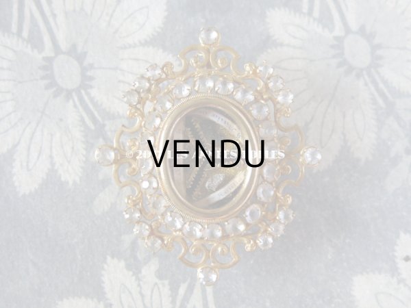 画像6: 19世紀 アンティーク ルリケール　聖遺物のペンダント　ラインストーン 聖人の遺品 (6)