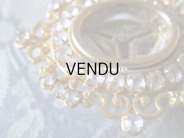 画像8: 19世紀 アンティーク ルリケール　聖遺物のペンダント　ラインストーン 聖人の遺品 (8)