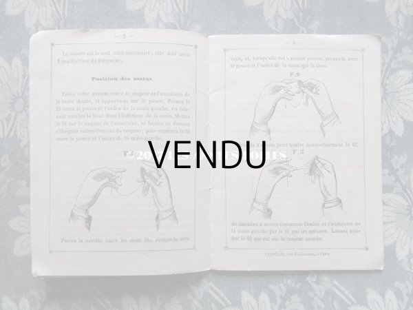 画像6: 1855〜1882年 アンティーク タティングレースのアクセサリーの図案帳 ALBUM POUR OUVRAGES EN FRIVOLITE N16 - MAISON SAJOU - (6)