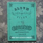 画像: 1855〜1882年 アンティーク フィレレースの図案帳 ALBUM POUR OUVRAGES AU FILET N68 - MAISON SAJOU -