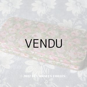 画像: 1900年代 アンティーク  ジュエリーボックス 薔薇模様