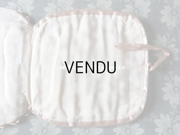 画像7: 1920年代 アンティーク ハンキーケース  ロココトリム ハンカチ用ポシェット  (7)