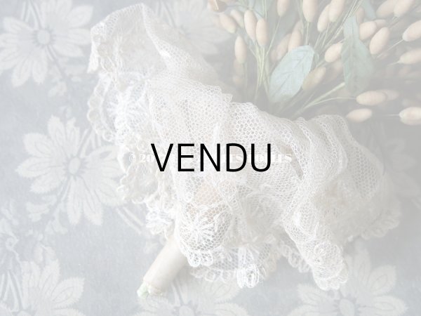 画像5: 1913年代 アンティーク ワックスフラワーのブーケ　ウェディングブーケ 　結婚式 ティアラ (5)