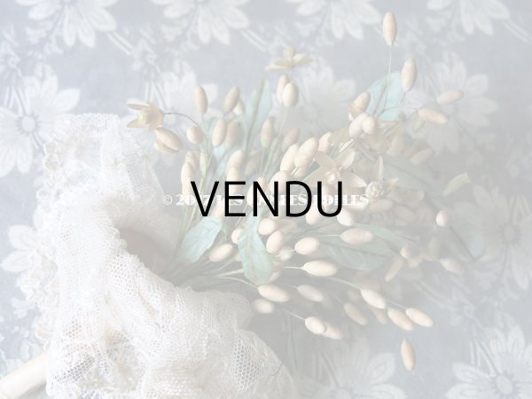 画像6: 1913年代 アンティーク ワックスフラワーのブーケ　ウェディングブーケ 　結婚式 ティアラ (6)