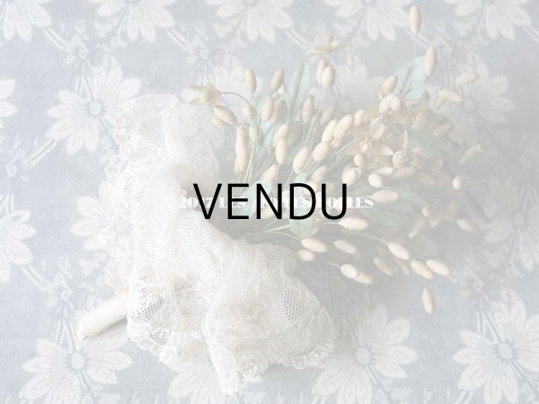 画像4: 1913年代 アンティーク ワックスフラワーのブーケ　ウェディングブーケ 　結婚式 ティアラ (4)