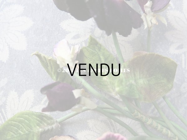 画像5: 19世紀末 アンティーク　パンジーのコサージュ 布花 (5)