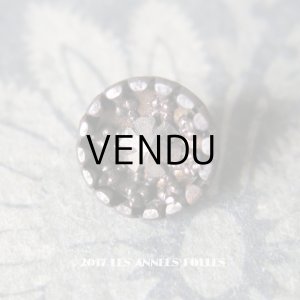 画像: 19世紀末 アンティーク 花の立体ボタン 12mm 