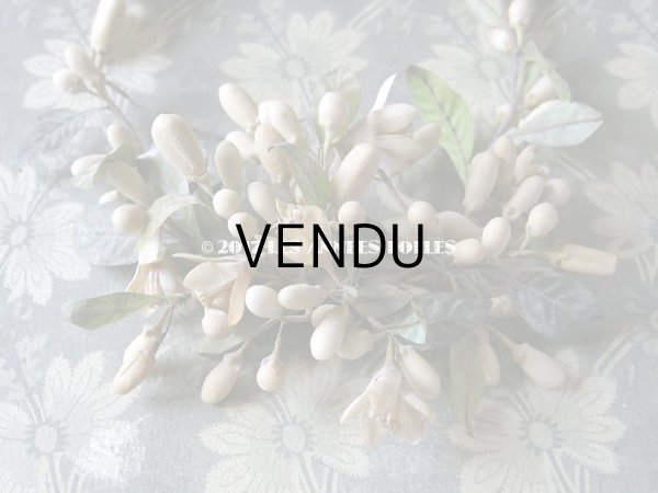 画像3: 1900年代 アンティーク ワックスフラワーのヘッドリース ウェディング 結婚式 ティアラ (3)