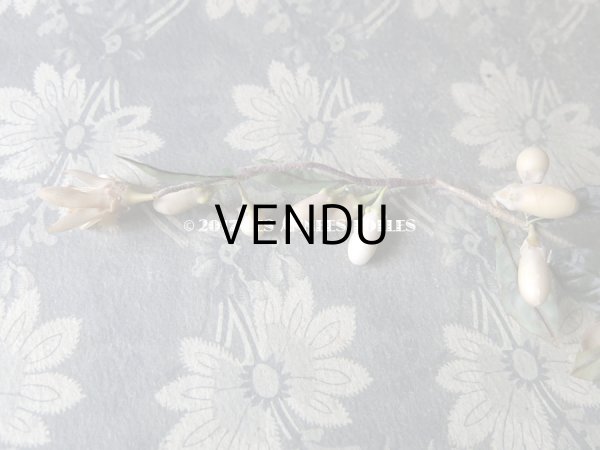 画像13: 1900年代 アンティーク ワックスフラワーのヘッドリース ウェディング 結婚式 ティアラ (13)