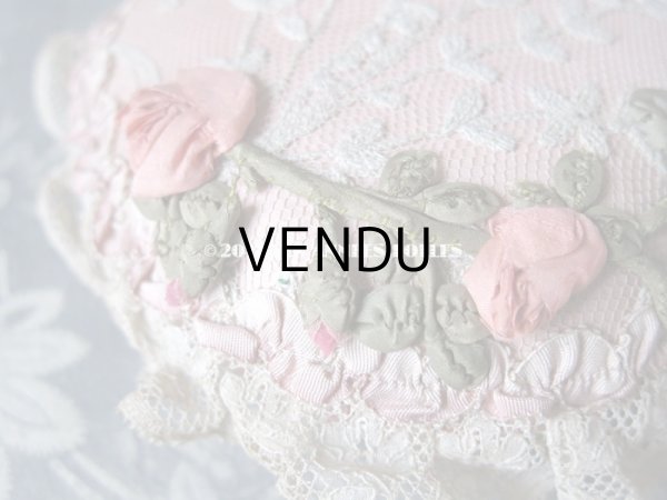 画像5: 19世紀末 アンティーク ロココモチーフのピンクッション (5)