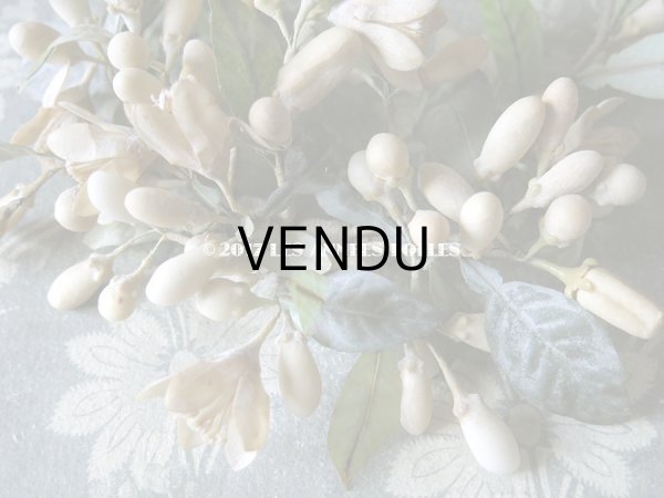 画像5: 1900年代 アンティーク ワックスフラワーのヘッドリース ウェディング 結婚式 ティアラ (5)