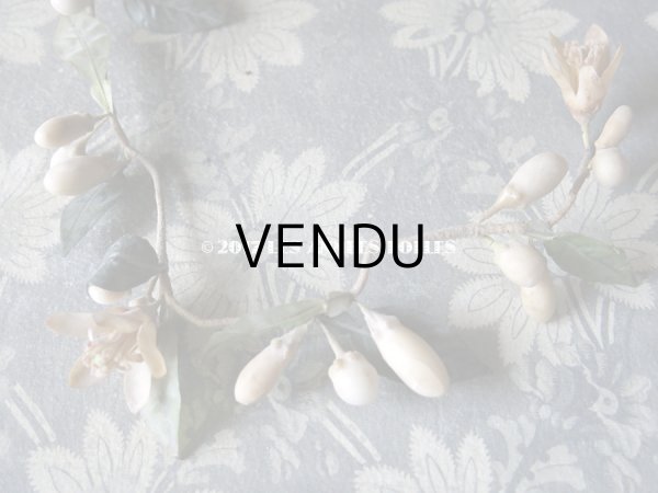 画像10: 1900年代 アンティーク ワックスフラワーのヘッドリース ウェディング 結婚式 ティアラ (10)