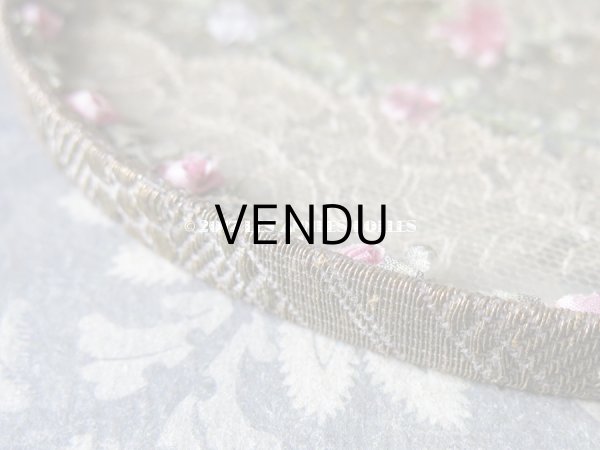 画像5: 1900年代 アンティーク ロココトリム＆レースの装飾 小さなトレイ　小物入れ (5)