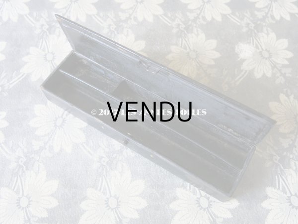 画像4: 19世紀 アンティーク ペンケース パピエマシェ  薔薇と蝶々 PLUMES & CRAYONS (4)