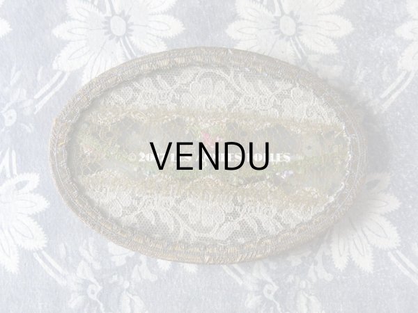 画像3: 1900年代 アンティーク ロココトリム＆レースの装飾 小さなトレイ　小物入れ (3)