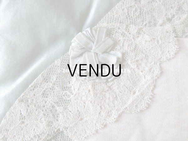 画像5: 1900年代 アンティーク シルク製 ハンキーケース  花模様のレース ハンカチ用ポシェット  (5)