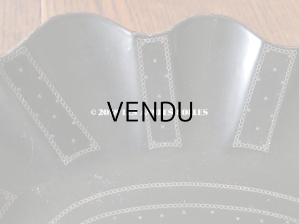 画像7: 19世紀 アンティーク ナポレオン3世時代 パピエマシェの トレイ 水玉模様 コルベイユ (7)