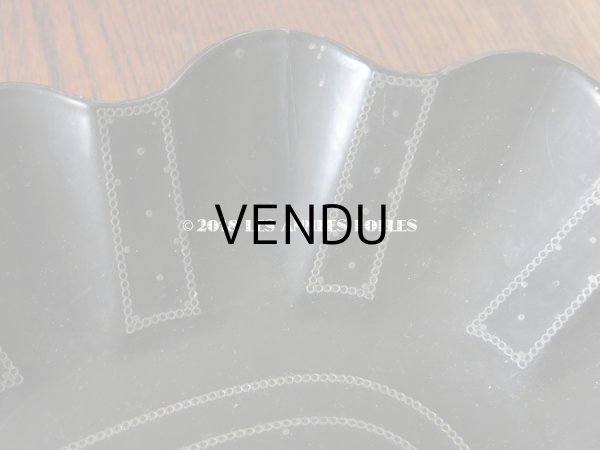 画像6: 19世紀 アンティーク ナポレオン3世時代 パピエマシェの トレイ 水玉模様 コルベイユ (6)