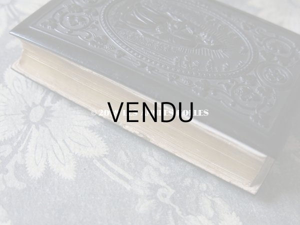 画像5: 1882年 アンティーク ミサ典書 セルロイド製 聖母マリア＆キリスト 黒 (5)