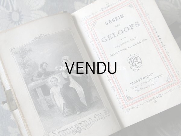 画像7: 1896年 アンティーク ミサ典書 セルロイド製 黒 (7)