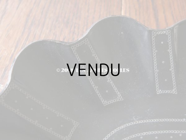 画像5: 19世紀 アンティーク ナポレオン3世時代 パピエマシェの トレイ 水玉模様 コルベイユ (5)